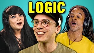 ADULTS REACT TO LOGIC Black SpiderMan Flexicution Young Sinatra III [upl. by Nnovahs61]