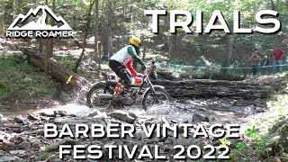 Trials Competition  Barber Vintage Motorcycle Festival 2022  Highlights [upl. by Inar]