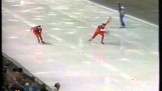 Winter Olympic Games Calgary 1988  500 m Rønning  Hagen [upl. by Luby56]