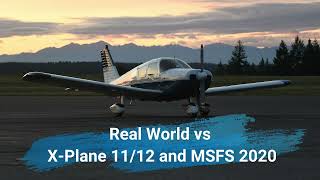 Top Flight Simulator Comparison  Real World vs MSFS 2020 vs XPlane 11 and 12 [upl. by Tiffanle]