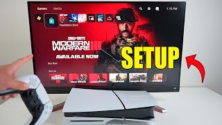 PlayStation 5 Slim Initial Setup Startup Dashboard and Gameplay [upl. by Maunsell451]