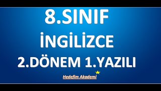 8SINIF İNGİLİZCE 2DÖNEM 1YAZILI2024 [upl. by Yovonnda]