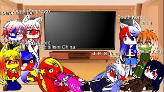 Countryhumans my au’s react to The East Asians Icariaball [upl. by Oironoh669]