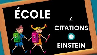 Les meilleures citations sur l’École  Einstein [upl. by Murage975]