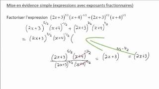 Factorisation dune expression algébrique [upl. by Schwejda]