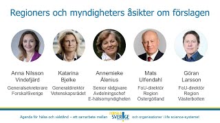 Regioners och myndigheters åsikter om våra tre förslag för att omsätta hälsodata till patientnytta [upl. by Oiralih913]