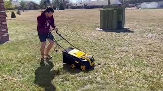 EVEAGE Electric Dethatcher amp Scarifier Review  Start Your Lawn Health Now [upl. by Kciremed]