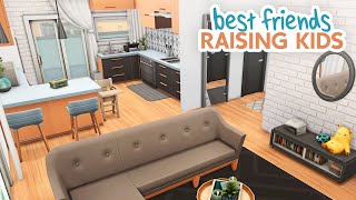 Best Friends Raising Kids  The Sims 4 Speed Build Apartment Renovation [upl. by Anived]