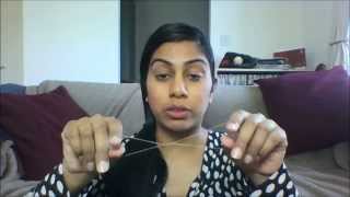 Threading tutorial How to thread your eyebrows upper lip facial hair  easy threading technique [upl. by Korman226]