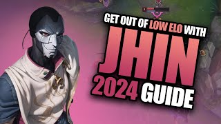 How To Play Jhin in Low Elo Wave manipulation Macro amp Rotations 2024 [upl. by Joye166]