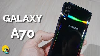 Samsung GALAXY A70 prueba y primeras impresiones [upl. by Layla]