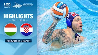 Hungary vs Croatia Highlights  Semi Finals  European Water Polo Championships 2024 [upl. by Hindorff]