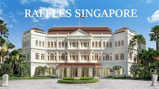 Raffles Singapore 5 Star Luxury Heritage Hotel Lunch at Tiffin Room amp drinks at Long Bar [upl. by Arnaud]