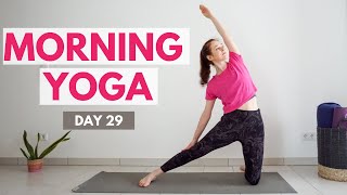 10 min MORNING YOGA Stretch  30 Day Morning Yoga Challenge  DAY 29 [upl. by Hanoj757]