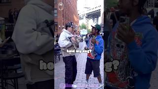 Making Strangers in NYC Hold my Dog while I Interview Them🐾 [upl. by Yelserp]