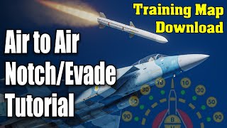 DCS World Missile Evasion and Notching guide Training mission air to air tutorial [upl. by Notna]