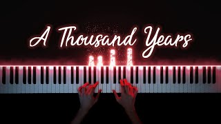 Christina Perri  A Thousand Years  Piano Cover with Strings with Lyrics amp PIANO SHEET [upl. by Pitchford]