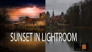 Sonnenuntergang in Lightroom erstellen am Beispiel  Tutorial Deutsch  German [upl. by Edgerton482]