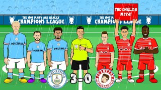 MAN CITY BEAT BAYERN 30 Champions League 2023 QuarterFinal Haaland Silva Rodri goals highlights [upl. by Karolyn]