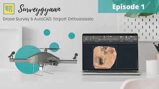 Drone Survey amp AutoCAD How to Import OrthomosaicOrthophoto and basic measurements [upl. by Akzseinga]