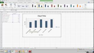 Making a Simple Bar Graph in Excel [upl. by Radborne]