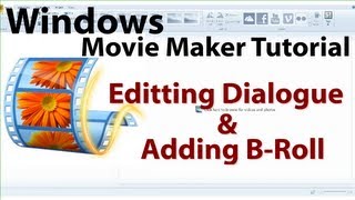 Movie Maker Tutorial How to Edit Dialogue and Add BRoll [upl. by Akinak]