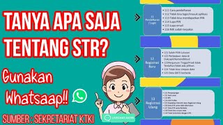 Q amp A Kendala STR bisa menggunakan WhatsApp Online 24 Jam [upl. by Skilken]