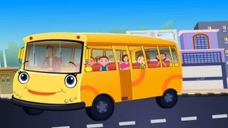 The wheels On The Bus Go Round And Round Nursery Rhyme [upl. by Narol]