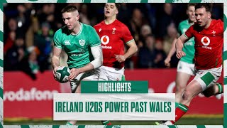 Highlights Ireland U20s Six Try Win Against Wales [upl. by Samanthia416]