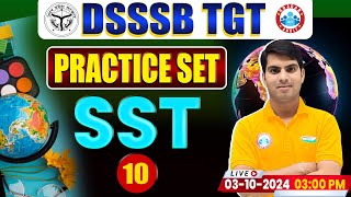 DSSSB TGT 2024  DSSSB TGT SST Practice Set 10  DSSSB TGT SST MCQs  SST PYQs By Ranjeet Sir [upl. by Ladd]