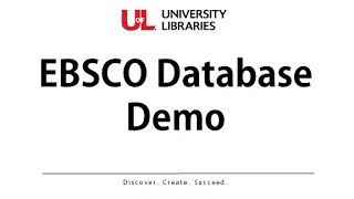 EBSCO Database Demo [upl. by Alfie]