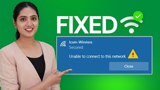 How to Fix WiFi Cant Connect to This Network Error in Windows [upl. by Giardap341]