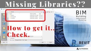 How to get missing Revit Content Library  Install Revit Libraries [upl. by Launcelot]