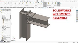 SolidWorks Weldments Tutorial H Beam Structure [upl. by Bealle783]