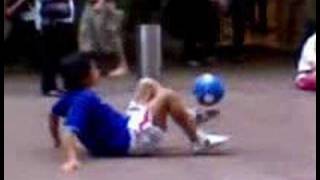 Freakish soccer freestyle kid must see [upl. by Eiramannod]