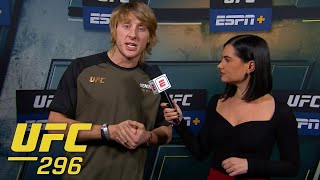 Paddy Pimblett Tony Ferguson’s trash talk lit a fire under me  UFC 296  ESPN MMA [upl. by Ten]