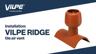 Installation of Ridge Tile Air Vent [upl. by Hpseoj]