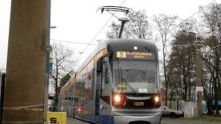 LVB Straßenbahn Leipzig Linie 9 nach Markkleeberg West [upl. by Notliw]