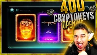 OMG HUGE x400 CRYPTOKEY SUPPLY DROP OPENING BLACK OPS 3 EPIC SUPPLY DROPS  BO3 EPIC GUN CAMOS [upl. by Thorne]