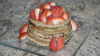 HOTCAKES DE PLATANO SALUDABLES  HEALTHY HOTCAKES  Recipe [upl. by Okajima]