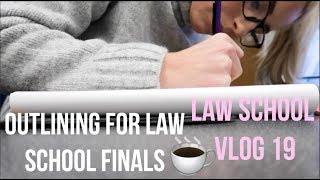 Outlining for Finals  Law School Vlog 19 [upl. by Jacobine651]