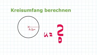 Kreis und Zylinder  Kreisumfang berechnen  Umfang vom Kreis  Mathe einfach erklärt [upl. by Nisen]