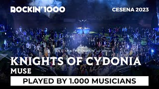 Knights of Cydonia  Muse played by 1000 musicians  Rockin1000 [upl. by Elagiba]