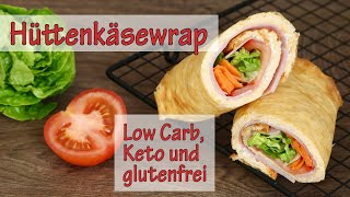 LOW CARB Hüttenkäsewrap aus nur 4 Zutaten 🤩 [upl. by Auhsej]