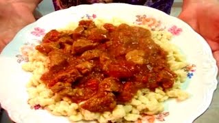 Authentic Hungarian Goulash  Porkolt [upl. by Eejan622]