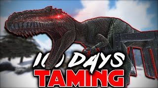 I Survived 100 Days on The Island in ARK and Tamed Everything [upl. by Joane]