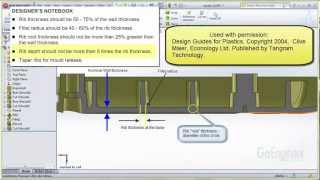 SOLIDWORKS Plastics – Sink Marks and Ribs [upl. by Aidil]