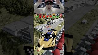 Super Heros Cars vs Lots of Mario😂❌😱 BeamNGDrive shorts beamngdrive [upl. by Daza]