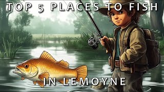 The Top 5 Locations To Fish In Lemoyne Red Dead Redemption 2 [upl. by Ahsiuqel522]