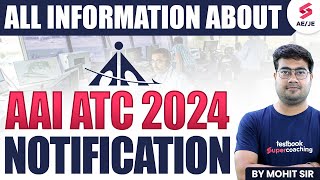 Latest Update AAI ATC 2024 Recruitment New Notification By Mohit Sir [upl. by Kerman]